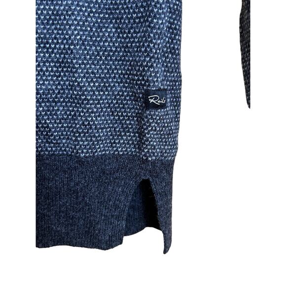 Rails Rune Pullover Sweater Mens Charcoal Ice Medium Wool Blend Casual Office - Picture 7 of 11